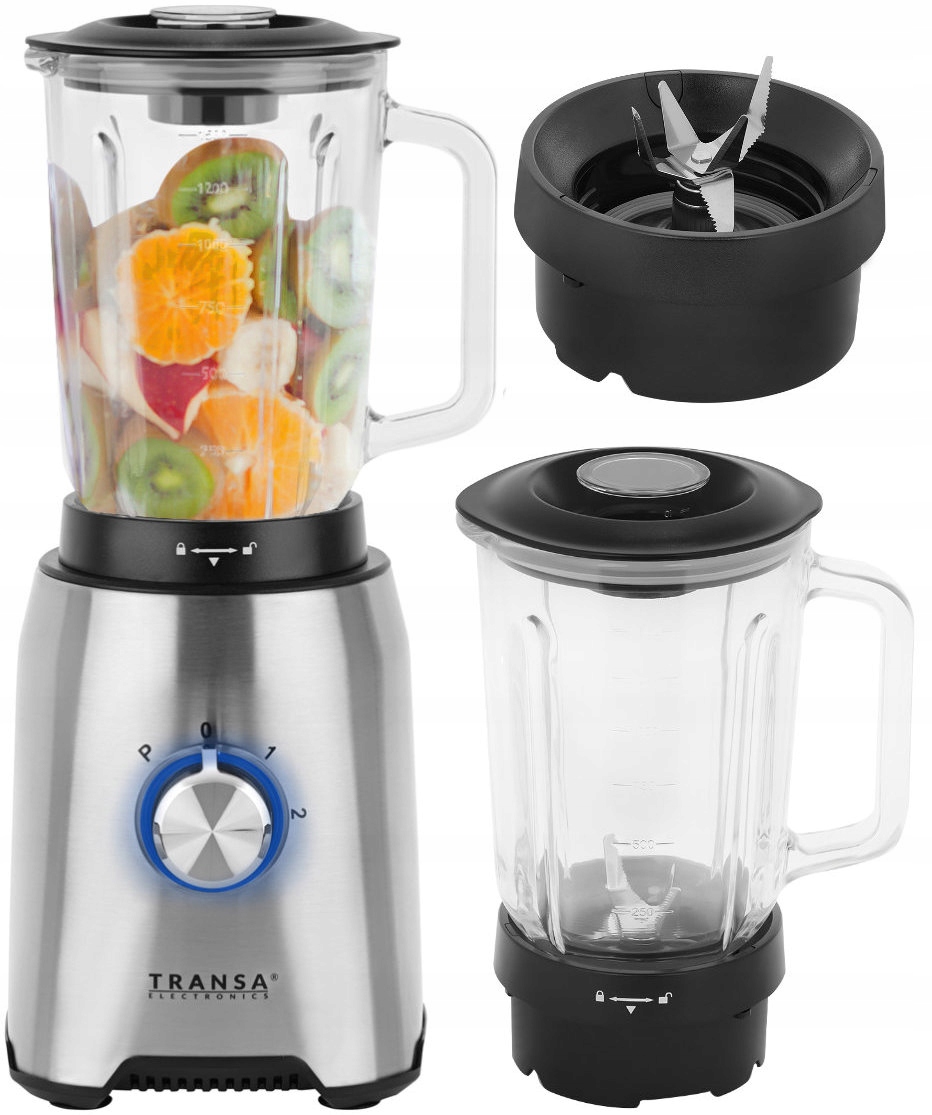 Transa Electronics BT-19 1600 W hrnčekový mixér, strieborná/sivá